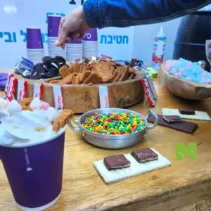 שוקו חם עם שוקולודים