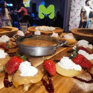 וופל בלגי עיגולים דוכן לאירועים