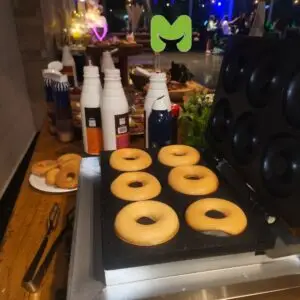 וופל בלגי עיגולים דוכן לאירועים