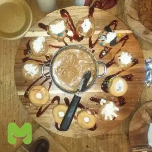 וופל בלגי עיגולים דוכן לאירועים