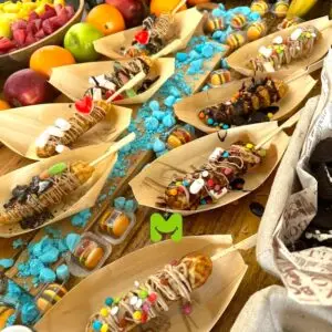 דוכן וופל בלגי מקלות