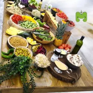 דוכן סלט בהרכבה