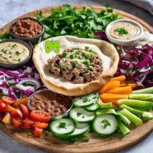 דוכן פיתה בשר