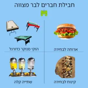 חבילת חברים לבר מצווה